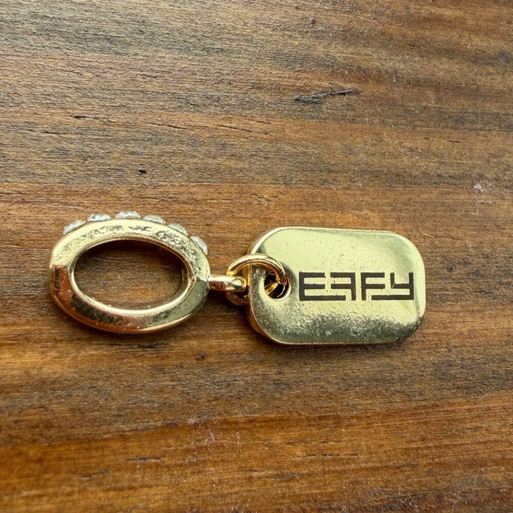 Effy Tag Gold-Tone Charm